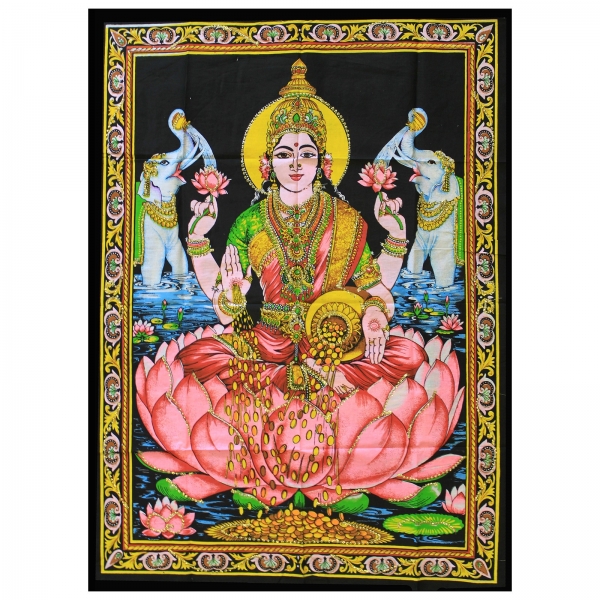 Indisches Baumwoll-Wandtuch Laxmi